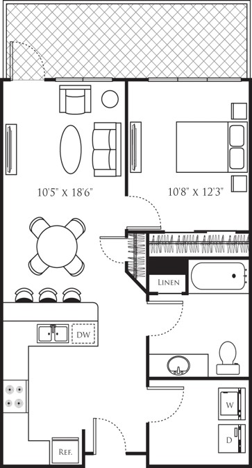 Floor plan layout diagram for A16 Premium